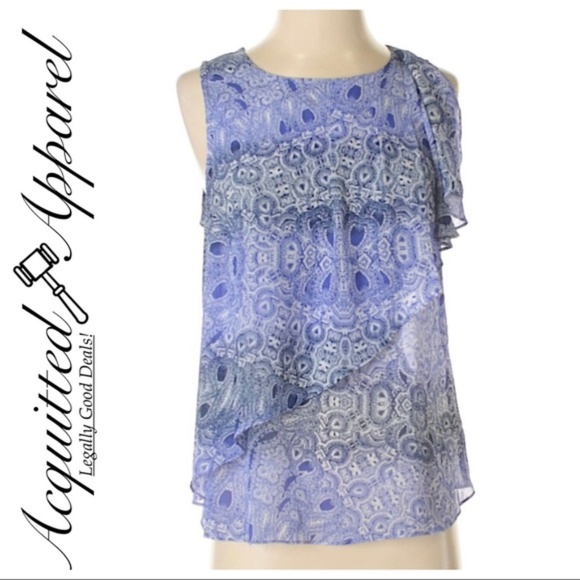 Anthropologie Tops - HD in Paris Anthropologie Blue Sleeveless Top